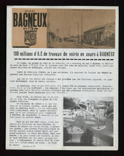 Bulletin municipal de Bagneux, 1967