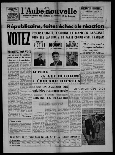 L'Aube Nouvelle, 1958 – n°725