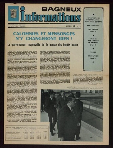 Bulletin municipal de Bagneux, 1970 – n°2