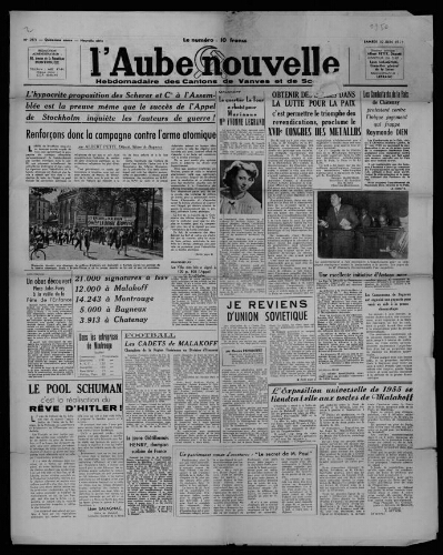 L'Aube Nouvelle, 1950 – n°283