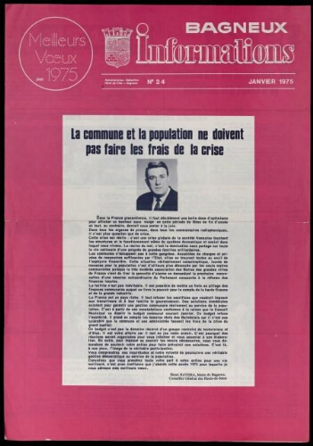 Bulletin municipal de Bagneux, 1975 – n°24