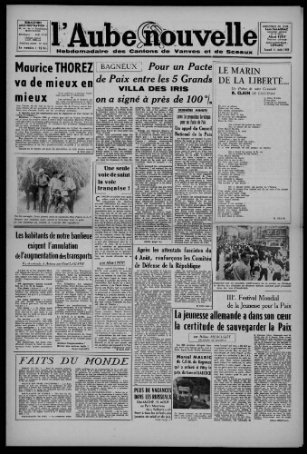 L'Aube Nouvelle, 1951 – n°344