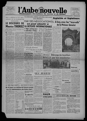 L'Aube Nouvelle, 1955 – n°541