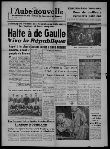 L'Aube Nouvelle, 1958 – n°697
