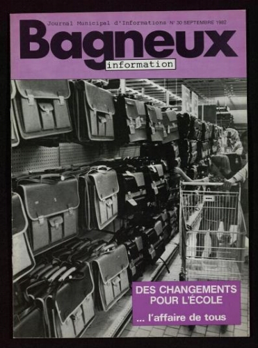Bulletin municipal de Bagneux, 1982 – n°30