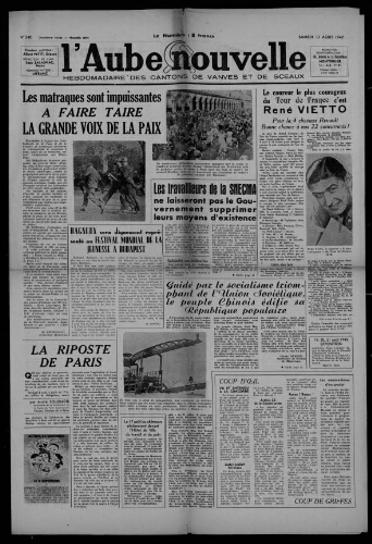 L'Aube Nouvelle, 1949 – n°240
