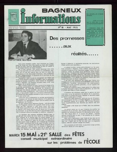 Bulletin municipal de Bagneux, 1973 – n°18