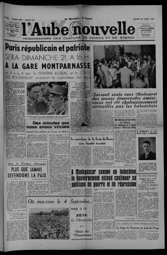 L'Aube Nouvelle, 1949 – n°241