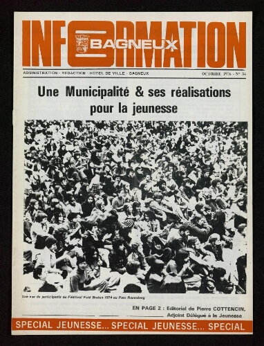 Bulletin municipal de Bagneux, 1976 – n°34