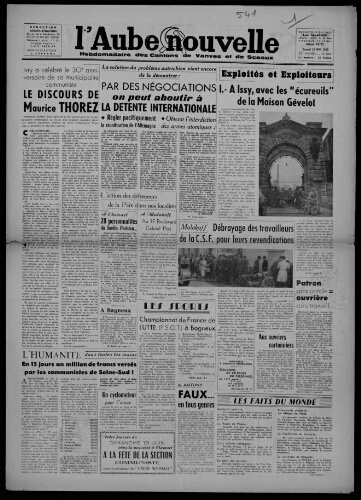 L'Aube Nouvelle, 1955 – n°541