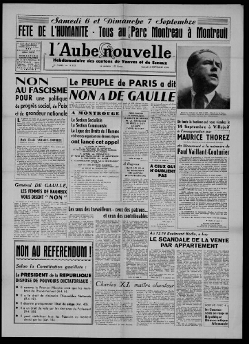 L'Aube Nouvelle, 1958 – n°713