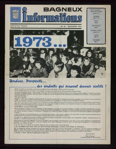 Bulletin municipal de Bagneux, 1972 – n°16