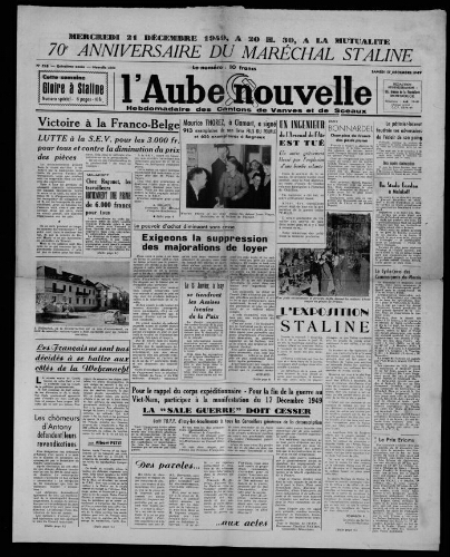 L'Aube Nouvelle, 1949 – n°258