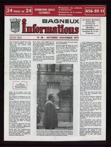 Bulletin municipal de Bagneux, 1973 – n°20