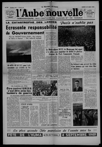 L'Aube Nouvelle, 1949 – n°242